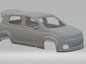Fiat uno race car 3D Print Model