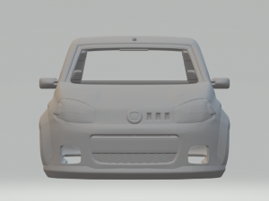 Fiat uno race car Modèles 3D en vedette