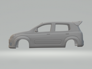 Fiat uno race car Modèles 3D en vedette