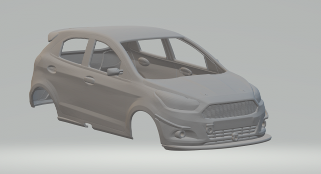 Ka race car 3D 프린트 모델 .c4d .max .obj .3ds .fbx .stl .blend 