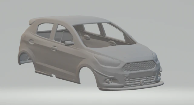 Ka race car 3D Print Model .c4d .max .obj .3ds .fbx .stl .blend