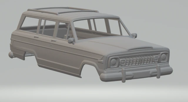 JEEP WAGONIER 1978 Modèles 3D en vedette .c4d .max .obj .3ds .fbx .stl .blend 