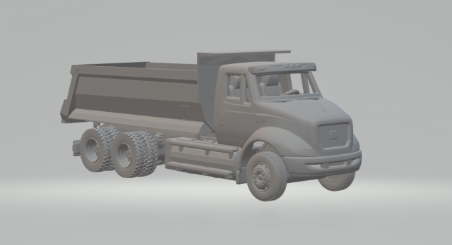 Caterpillar ct610 dumper 3D Baskı Modeli .c4d .max .obj .3ds .fbx .stl .blend 