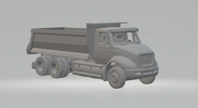 Caterpillar ct610 dumper 3D Print Model .c4d .max .obj .3ds .fbx .stl .blend