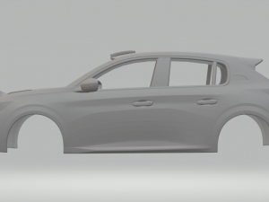 Peugeot 208 rally 3D प्रिंट मॉडल