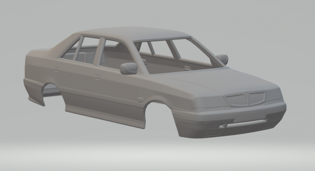 Lancia dedra 89 3D-Druckmodell .c4d .max .obj .3ds .fbx .stl .blend 