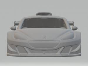 Peugeot rcz race car 3Dプリントモデル
