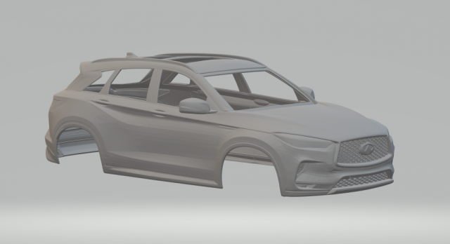 Infiniti qx50 3Dプリントモデル .c4d .max .obj .3ds .fbx .stl .blend 