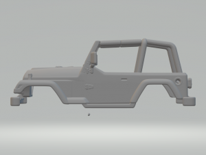 Jeep wrangler mk2 3Dプリントモデル