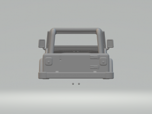 Jeep wrangler mk2 3Dプリントモデル