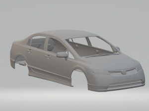 Honda civic 2017 Modèles 3D en vedette