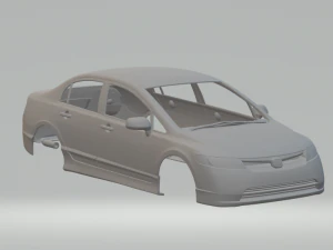 Honda Civic 2017 3D Druckmodell
