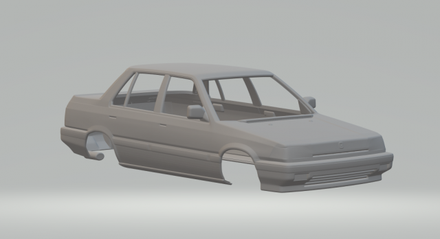 Honda civic sedan Modelo de Impressão 3D .c4d .max .obj .3ds .fbx .stl .blend 