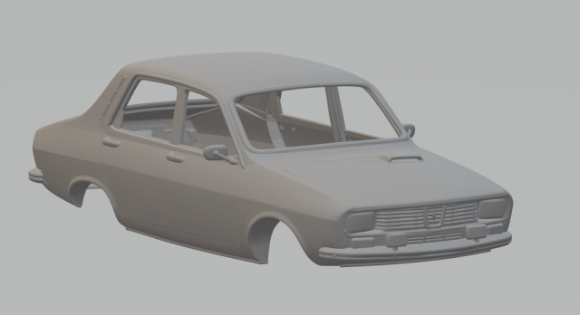 Renault r12 gordini 3Dプリントモデル .c4d .max .obj .3ds .fbx .stl .blend 