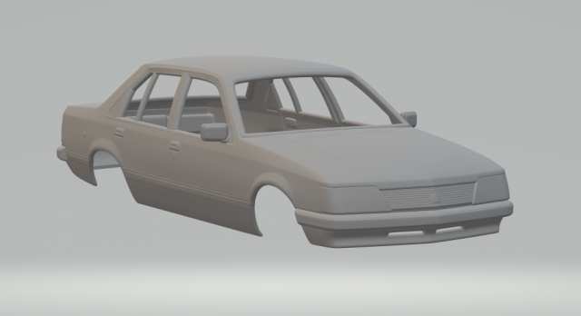 Holden Commodore 1981 body 3D Print Model .c4d .max .obj .3ds .fbx .stl .blend 