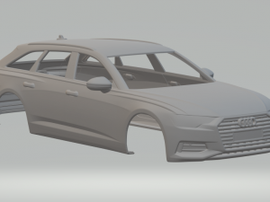 Audi a6 2019 Modèles 3D en vedette