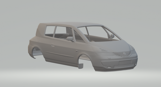 Renault Avantime 3D-Druckmodell .c4d .max .obj .3ds .fbx .stl .blend 