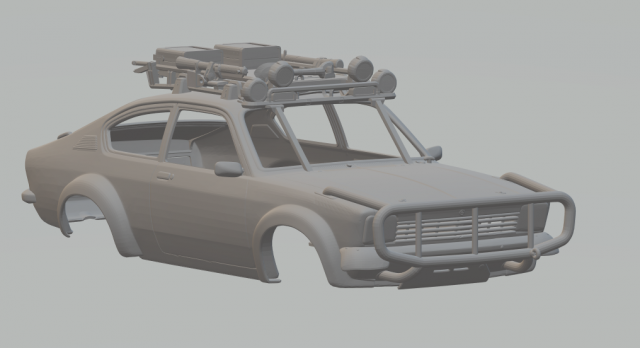 Kadett rally raid 3D Print Model .c4d .max .obj .3ds .fbx .stl .blend 