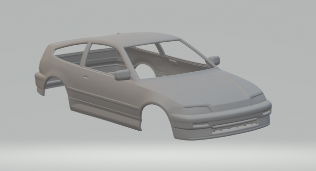 Honda crx Modèles 3D en vedette .c4d .max .obj .3ds .fbx .stl .blend 
