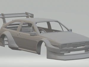 Vw scirocco race car custom 3D Print Model