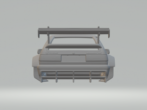 Vw scirocco race car custom 3D-printmodel