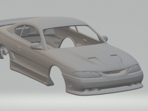 1995 Saleen Mustang Modèles 3D en vedette