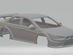 Mitsubishi lancer race car 3D Print Model