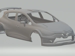 Renault clio race car 3D Print Model