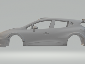 Renault clio race car 3D-printmodel