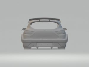 Renault clio race car 3D-printmodel
