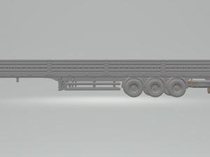 Trailer Flatbed euro 3D Print Model