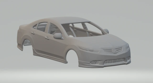 Honda accord s 3D Print Model .c4d .max .obj .3ds .fbx .stl .blend 
