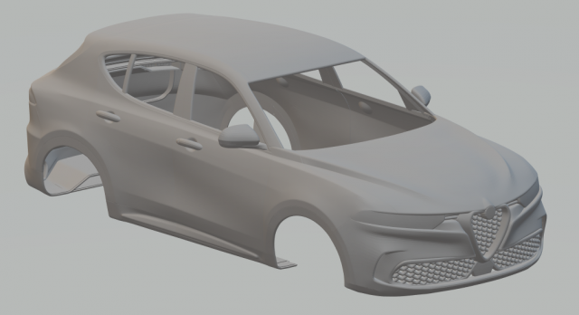 Alfa tonale 3D Принт Модель .c4d .max .obj .3ds .fbx .stl .blend 