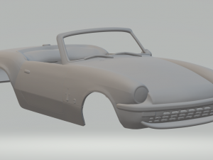 Triumph Spitfire 3Dプリントモデル