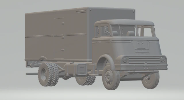 DAF 2000DO 3D Print Model .c4d .max .obj .3ds .fbx .stl .blend