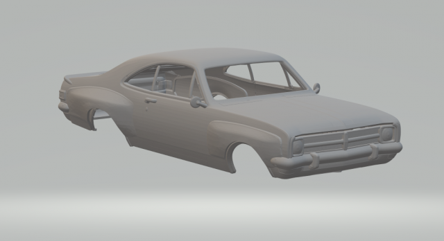 Holden monaro custom 3D-printmodel .c4d .max .obj .3ds .fbx .stl .blend 
