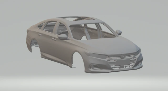 Honda accord 22 3D Print Model .c4d .max .obj .3ds .fbx .stl .blend 