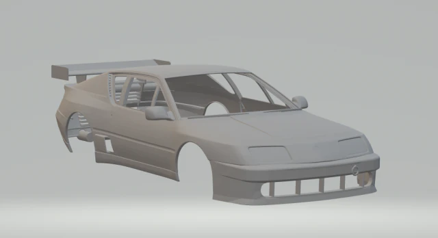 Alpine A610 race car 3D Print Model .c4d .max .obj .3ds .fbx .stl .blend 