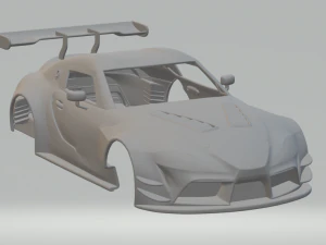 Toyota GR Supra Rennwagen 3D Druckmodell