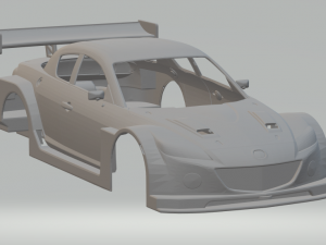 Mazda rx-8 race car 3D 打印模型