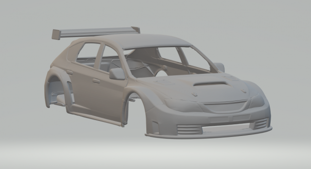 Subaru impreza WRX gt race car Model do druku 3D .c4d .max .obj .3ds .fbx .stl .blend 