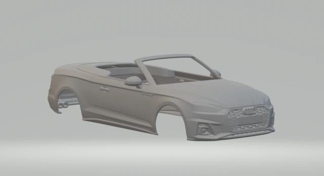 Audi s5 cabriolet 3D Print Model .c4d .max .obj .3ds .fbx .stl .blend