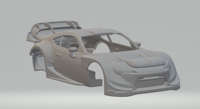 Toyota 86 Rally Car Modello di stampa 3D .c4d .max .obj .3ds .fbx .stl .blend 
