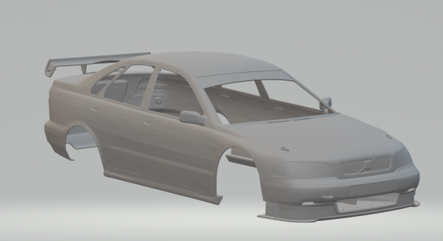 Volvo s40 race car Modelo de Impressão 3D .c4d .max .obj .3ds .fbx .stl .blend 