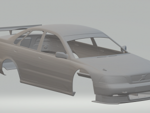 Volvo s40 race car 3Dプリントモデル