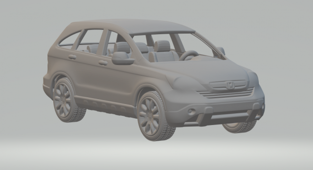 Honda crv Modello di stampa 3D .c4d .max .obj .3ds .fbx .stl .blend 