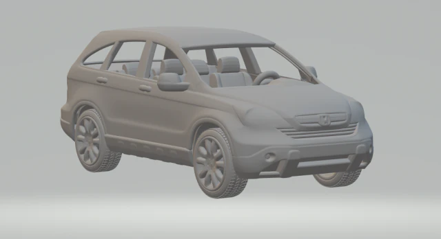 Honda crv 3D Print Model .c4d .max .obj .3ds .fbx .stl .blend 