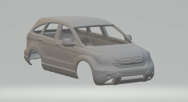 Honda crv body 3D Print Model .c4d .max .obj .3ds .fbx .stl .blend 