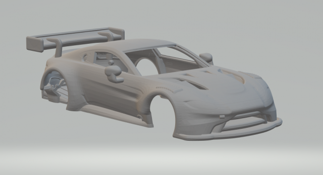 Aston Martin Vantage GT3 3D प्रिंट मॉडल .c4d .max .obj .3ds .fbx .stl .blend 