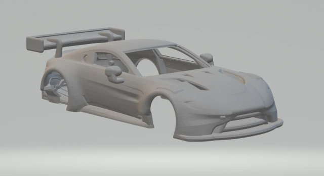 Aston Martin Vantage GT3 3D Print Model .c4d .max .obj .3ds .fbx .stl .blend 